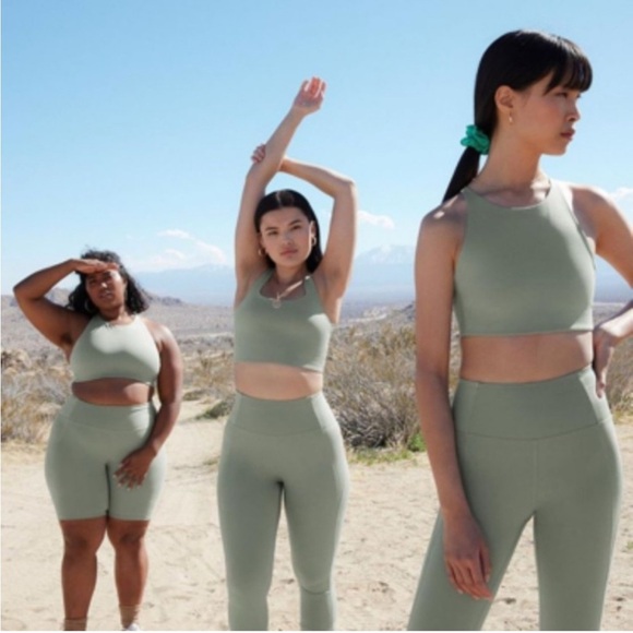 Girlfriend Collective Compressive High-Rise Legging Agave light sage green SZ S - Picture 8 of 9